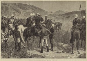 Zulu-krigen, på jakt etter Cetewayo, er de zuluene der